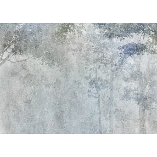 Fototapete Forest Reverb - Vlies - Grau - 400 x 280 cm