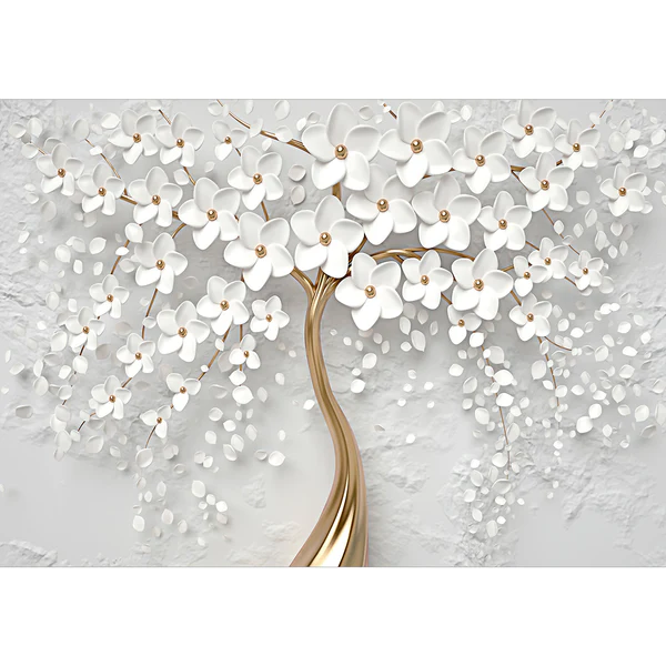 Fototapete Magic Magnolia - Vlies - Mehrfarbig - 300 x 210 cm