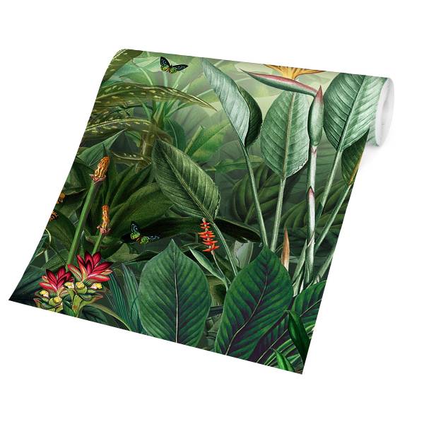 Fototapete Vintage Bunter Dschungel - Vlies - Mehrfarbig - 480 x 320 cm - Image 6