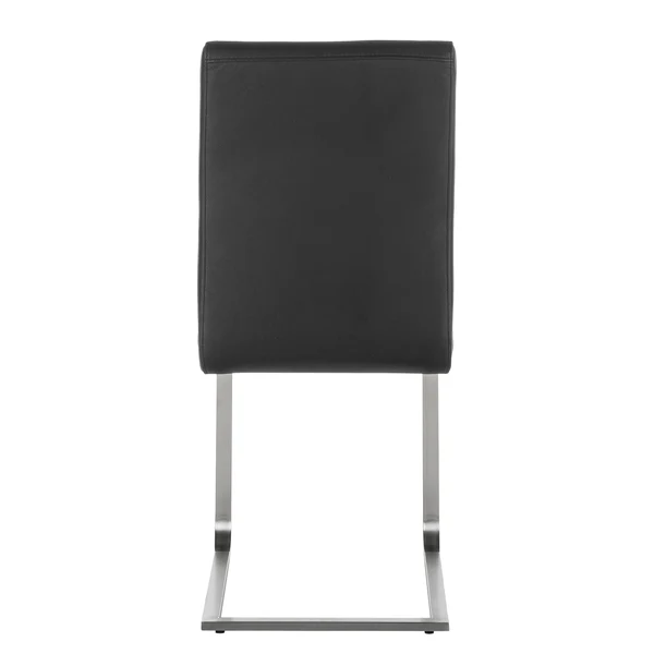 Freischwinger Augusta I (2er-Set) - Echtleder Aude: Schwarz - Ohne Armlehnen - Image 8