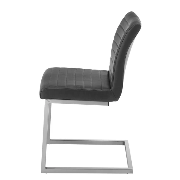 Freischwinger Finga I (2er-Set) - Vintage Kunstleder Kasai: Grau - Edelstahl - Image 10