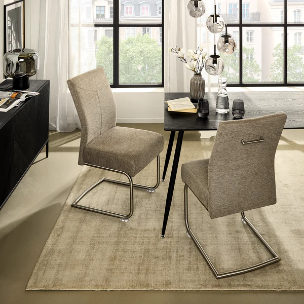 Freischwinger Gately 2er-Set - Cappuccino - Image 3