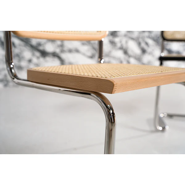 Freischwinger HOLM 2er-Set - Buche - Chrom glänzend - Image 13