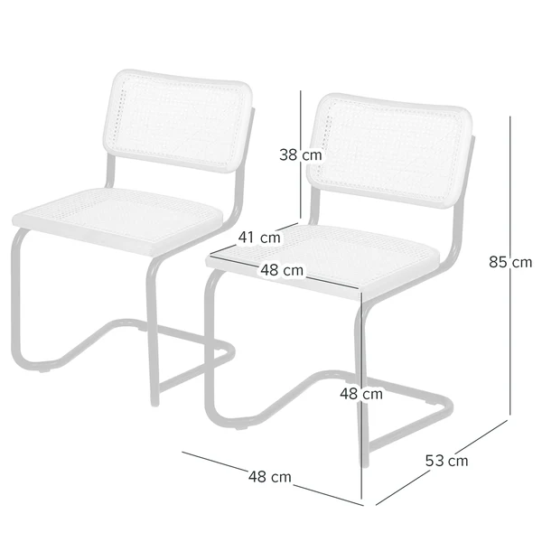 Freischwinger HOLM 2er-Set - Buche - Chrom glänzend - Image 19