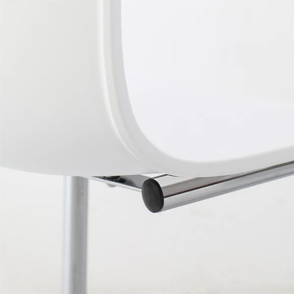 Freischwinger Mendosa 2er-Set - Silber - Weiß - Eisen - Polypropylen - 48 x 79 x 50 cm - Image 10