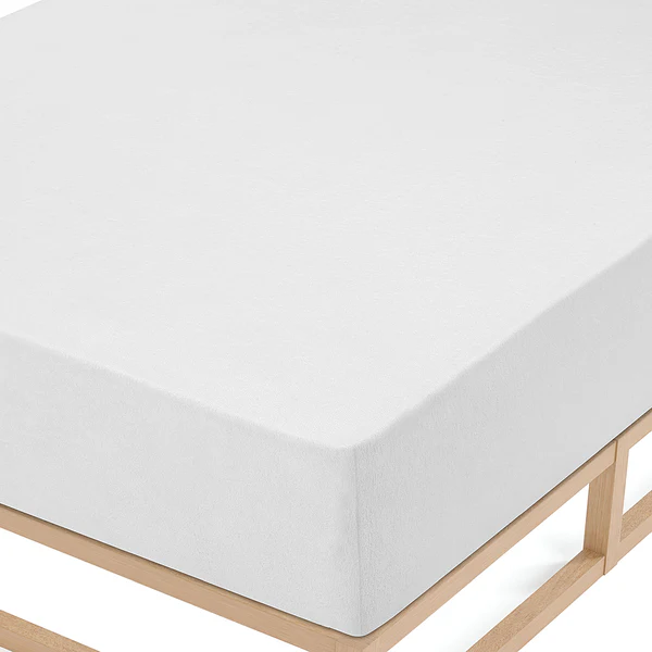 Frottee-Stretch-Spannbettlaken 0012344 - Frottee - Weiß - 180-200 x 200 cm - Image 3