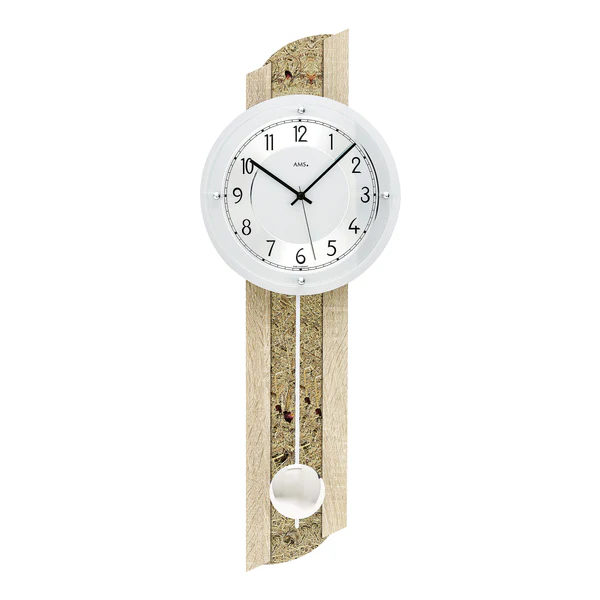 Funk-Pendelwanduhr Caune - Multicolor