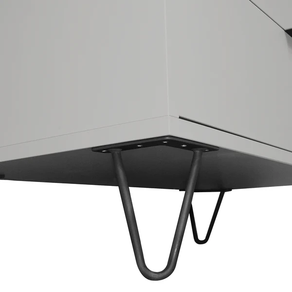Füße Potrero I (4er-Set) - Metall - Schwarz - Image 3