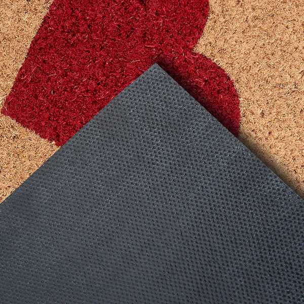 Fußmatte Kokos Heart in Home - Kokos / PVC - Beige / Rot - Image 3