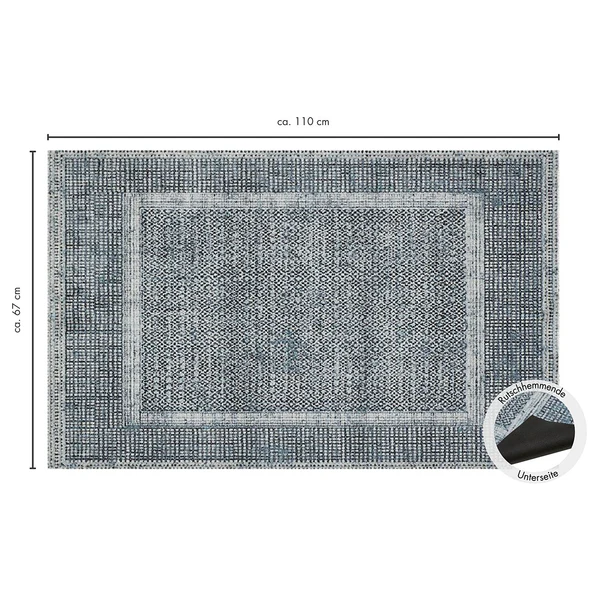 Fußmatte Square - Polyamid - Dunkelblau - 67 x 110 cm - Image 9