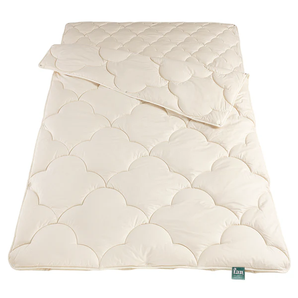 Ganzjahresdecke Hanf Relax - Baumwolle / Hanf - Beige - 155 x 220 cm