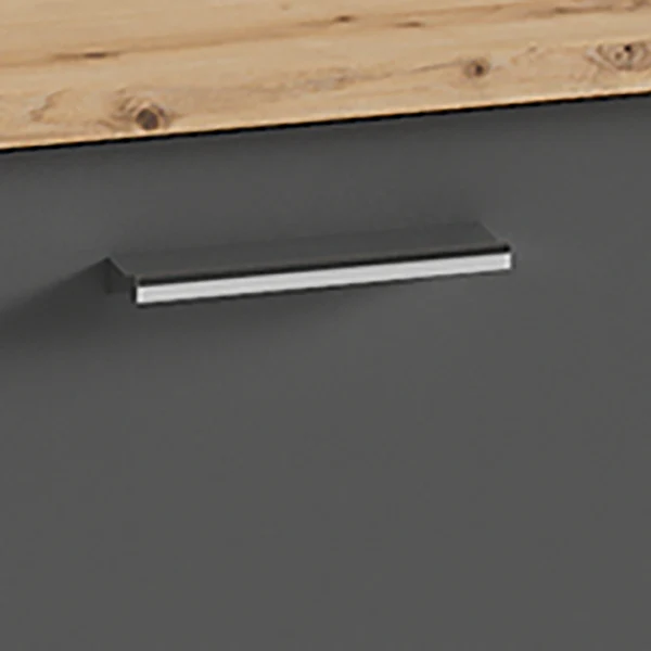Garderobenbank Edgeworth - Eiche Artisan Dekor / Anthrazit - Image 6