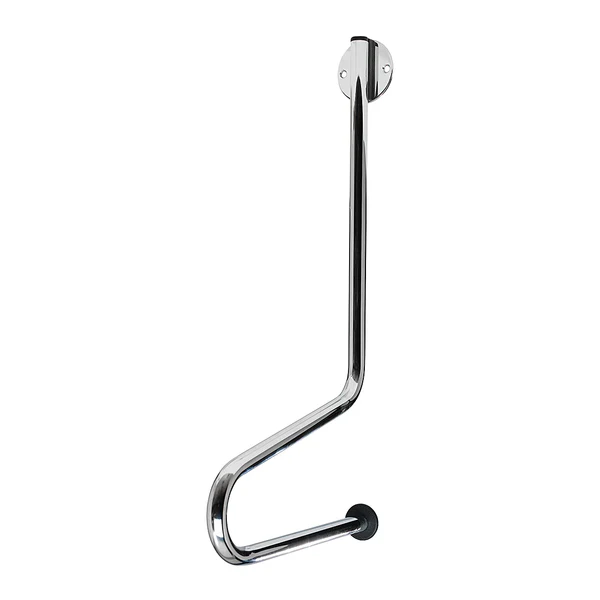 Garderobenhalter Quadra - Silber - Metall - 27 x 53 x 1 cm