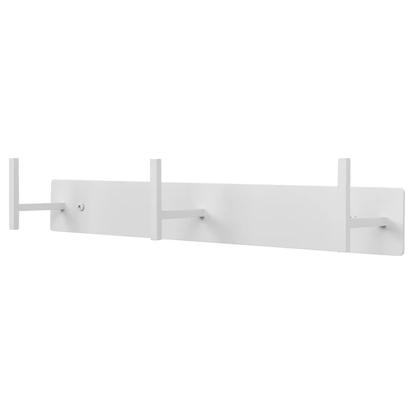 Garderobenleiste Colburn - Metall - Weiß - Breite: 49 cm