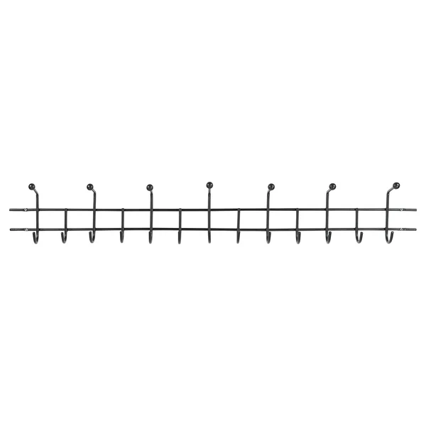 Garderobenleiste Honaker - Metall - Schwarz - Breite: 119 cm - Image 4