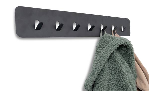 Garderobenleiste Targat - Metall - Anthrazit - Breite: 70 cm - Image 6