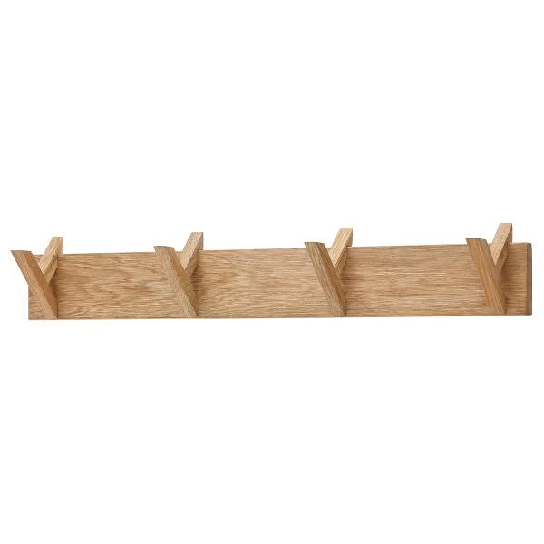 Garderobenleiste Woods Cross - Eiche - Breite: 80 cm