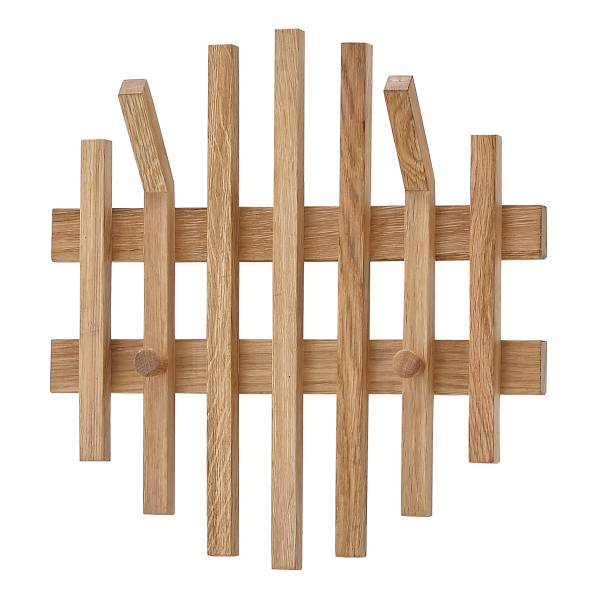 Garderobenpaneel Woods Cross Typ D rund - Eiche - Breite: 38 cm
