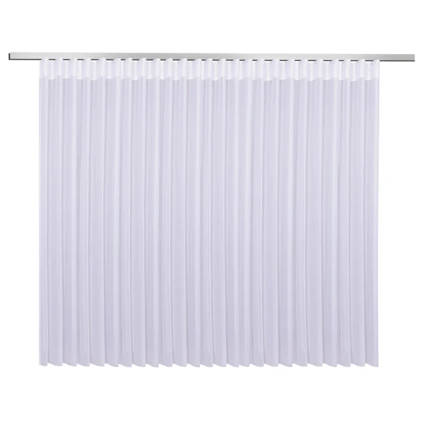 Gardine AFRA - Weiß - Textil - 450 x 150 cm