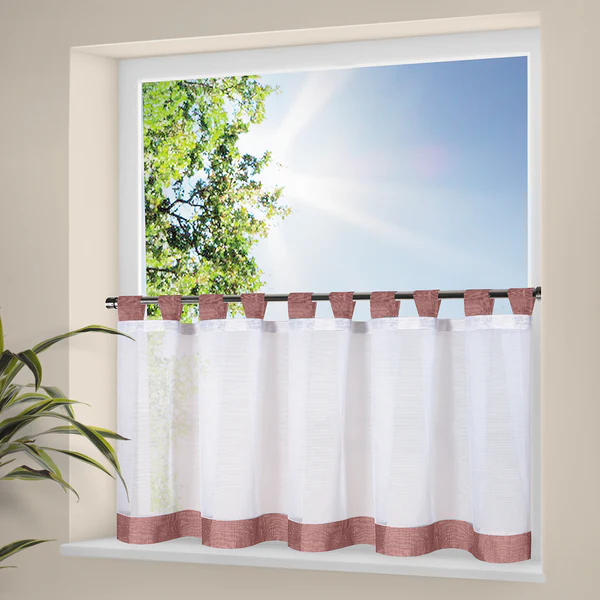 Gardine Thila - Webstoff - Rostbraun - Image 2