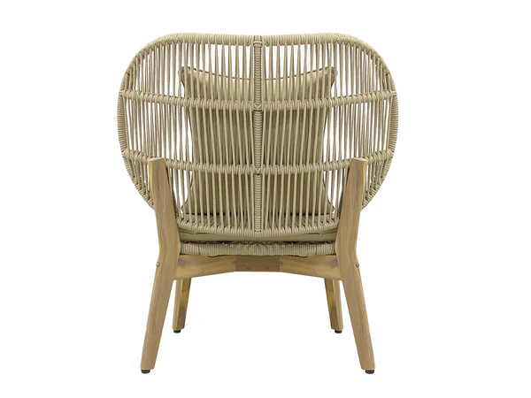 Gartensessel Lasia - Akazie massiv / Polyester - Beige - Image 4