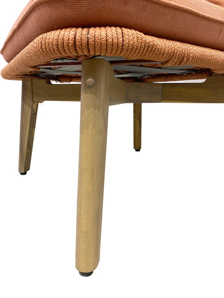 Gartensessel Lasia - Akazie massiv / Polyester - Terracotta - Image 6