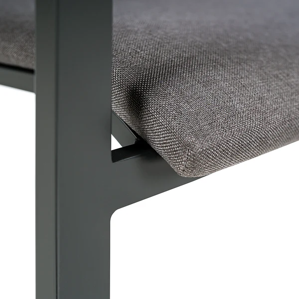 Gartenstuhl Kasama 2er-Set - Grau - Webstoff - Aluminium - 60 x 67 x 96 cm - Image 7