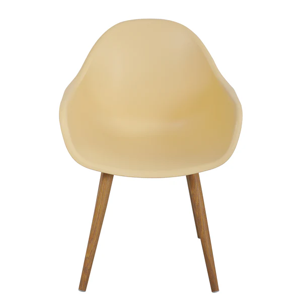 Gartenstuhl VACY 2er-Set - Polyethylen / Stahl - Beige - Image 5
