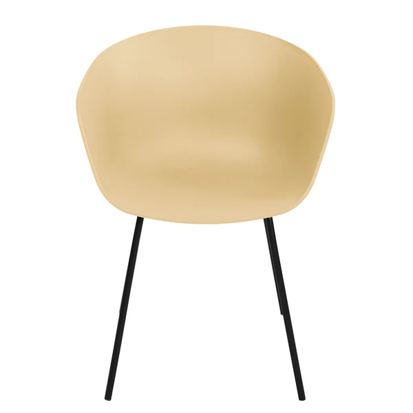 Gartenstuhl VEDENE 2er-Set - Polyethylen / Stahl - Beige - Image 2