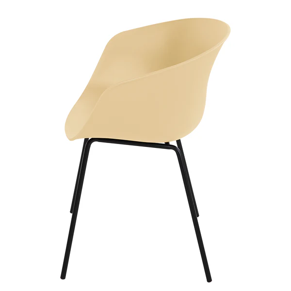 Gartenstuhl VEDENE 2er-Set - Polyethylen / Stahl - Beige - Image 3