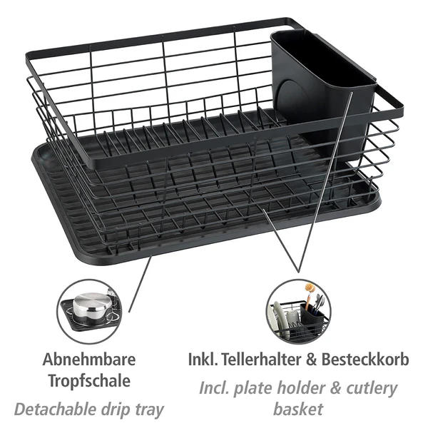 Geschirrabtropfer Drip - Metall / Polypropylen - Schwarz - Image 5