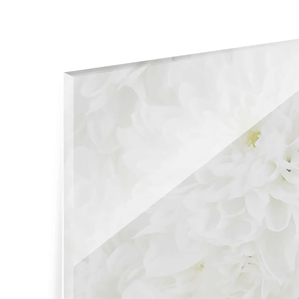 Glasbild Dahlien Blumenmeer - Weiß - 80 x 30 x 0,4 cm - 80 x 30 cm - Image 8