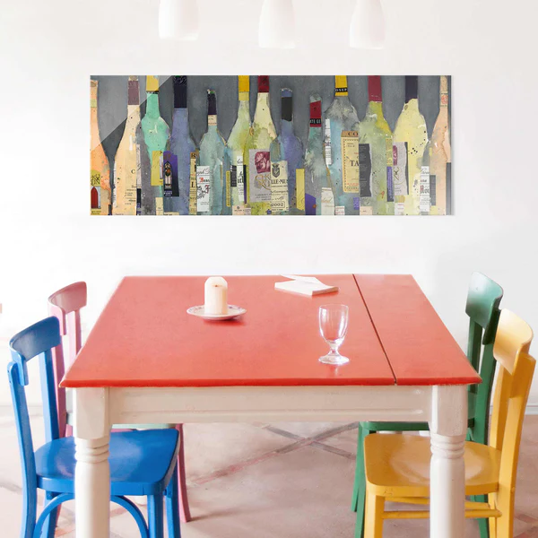 Glasbild Spirituosen - Blau - 125 x 50 x 0,4 cm - 125 x 50 cm - Image 3