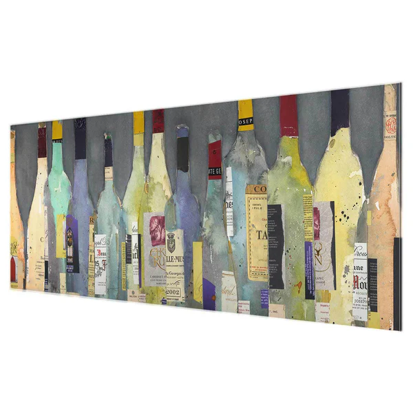 Glasbild Spirituosen - Blau - 125 x 50 x 0,4 cm - 125 x 50 cm - Image 6