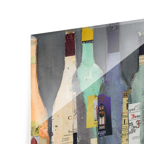 Glasbild Spirituosen - Blau - 125 x 50 x 0,4 cm - 125 x 50 cm - Image 8