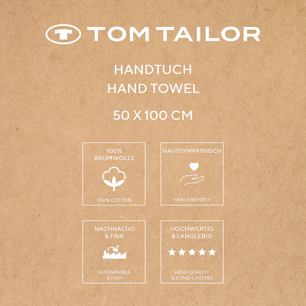 Handtuch Tom Tailor 2er-Set - Baumwolle - 50 x 100 cm - Blau - Image 9