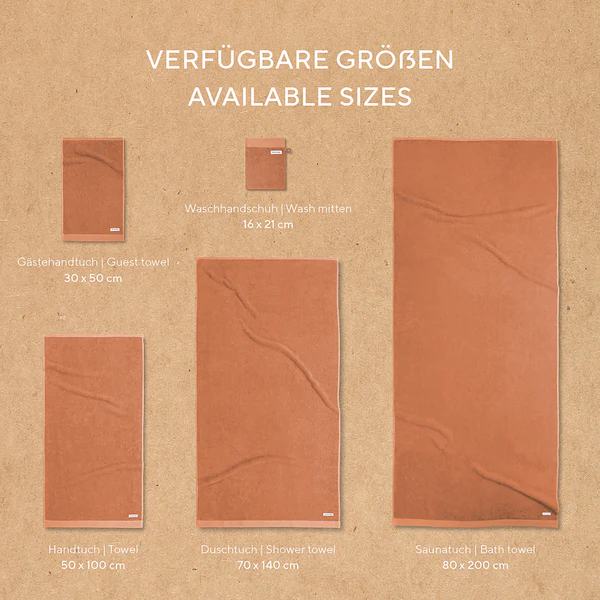 Handtuch Tom Tailor 2er-Set - Baumwolle - 50 x 100 cm - Terracotta - Image 6