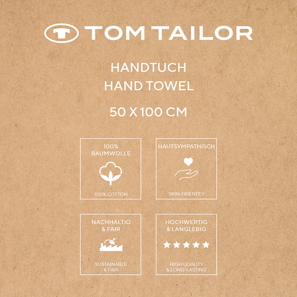 Handtuch Tom Tailor 2er-Set - Baumwolle - 50 x 100 cm - Terracotta - Image 9