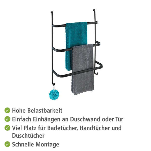 Handtuchhalter Irpinia - Stahl - Schwarz - Image 11
