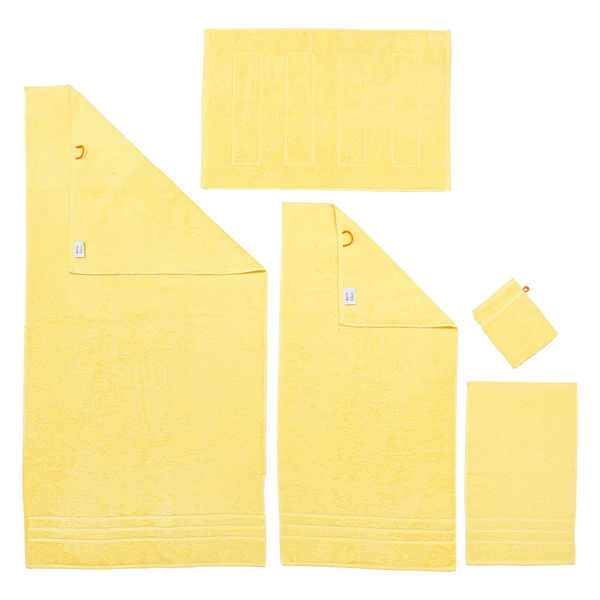 Handtuchset Daily Uni (5-teilig) - Baumwollstoff - Lemon - Image 2
