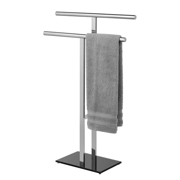 Handtuchständer Lava - Silber - Edelstahl - 50 x 82 x 20 cm