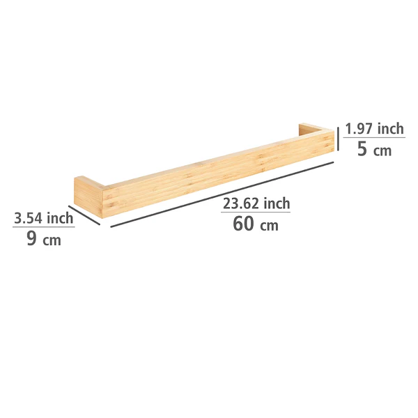 Handtuchstange Bambusa - Bambus - Natur - Breite: 60 cm - Image 2