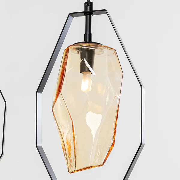 Hängeleuchte Diamond Fever Dining - Stahl / Glas - 5-flammig - Schwarz - Image 10