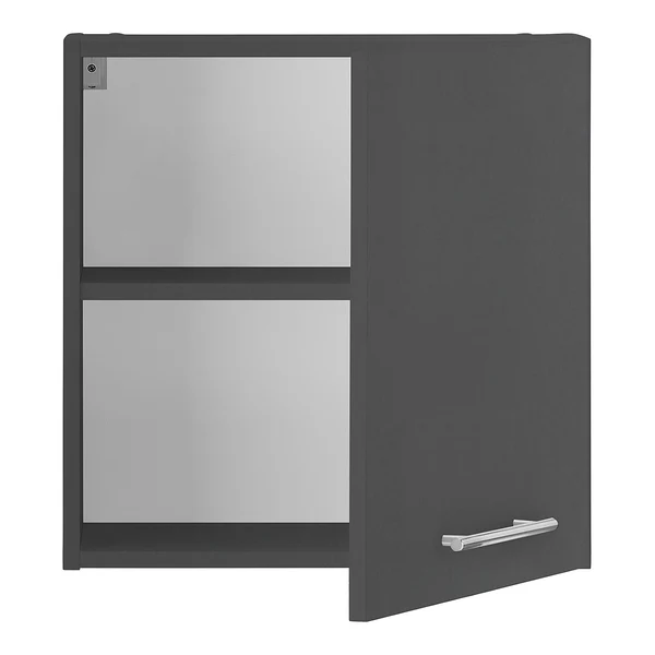 Hängeschrank Laundreezy 1 Tür - Anthrazit - Höhe: 50 cm - Image 5