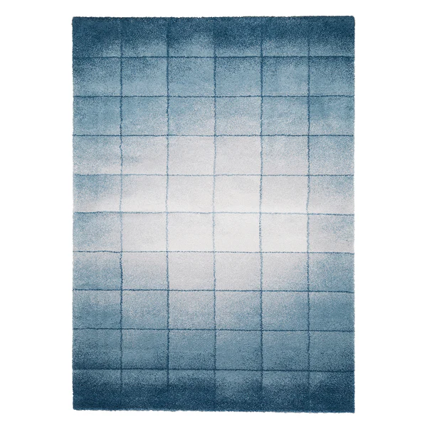 Hochflorteppich Beau Cosy - Mischgewebe - Blau / Grau - 120 x 170 cm
