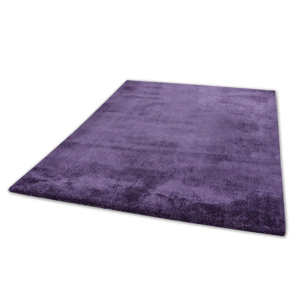 Hochflorteppich Cozy Uni - Kunstfaser - Violett - 85 x 155 cm - Image 2