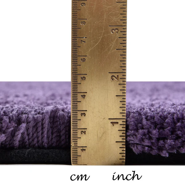Hochflorteppich Cozy Uni - Kunstfaser - Violett - 85 x 155 cm - Image 4