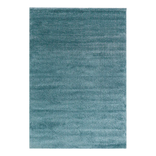 Hochflorteppich Pure - Webstoff - Türkis - 80 x 150 cm