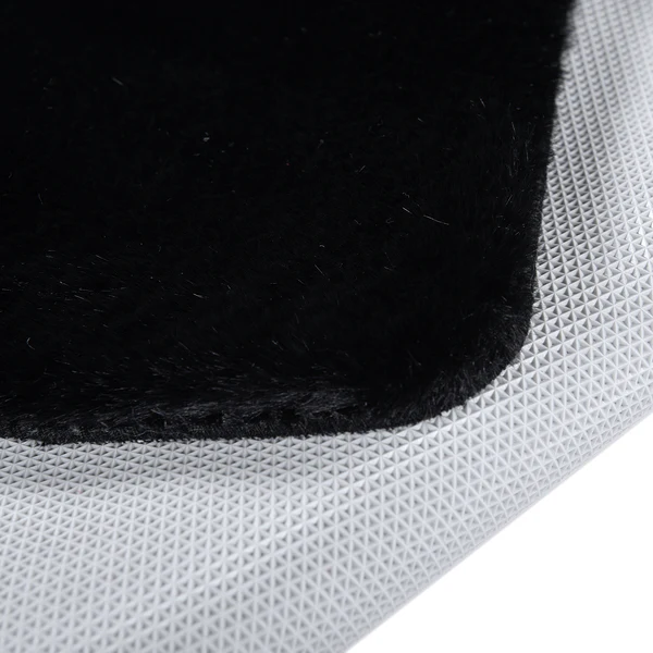 Hochflorteppich Sara I - Polyester - Schwarz - 70 x 120 cm - Image 3