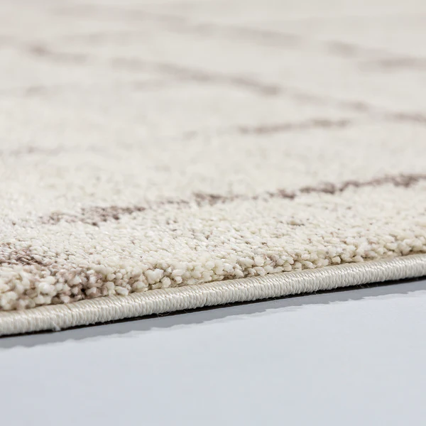 Hochflorteppich Savona II - Webstoff - Creme / Taupe - 80 x 150 cm - Image 4